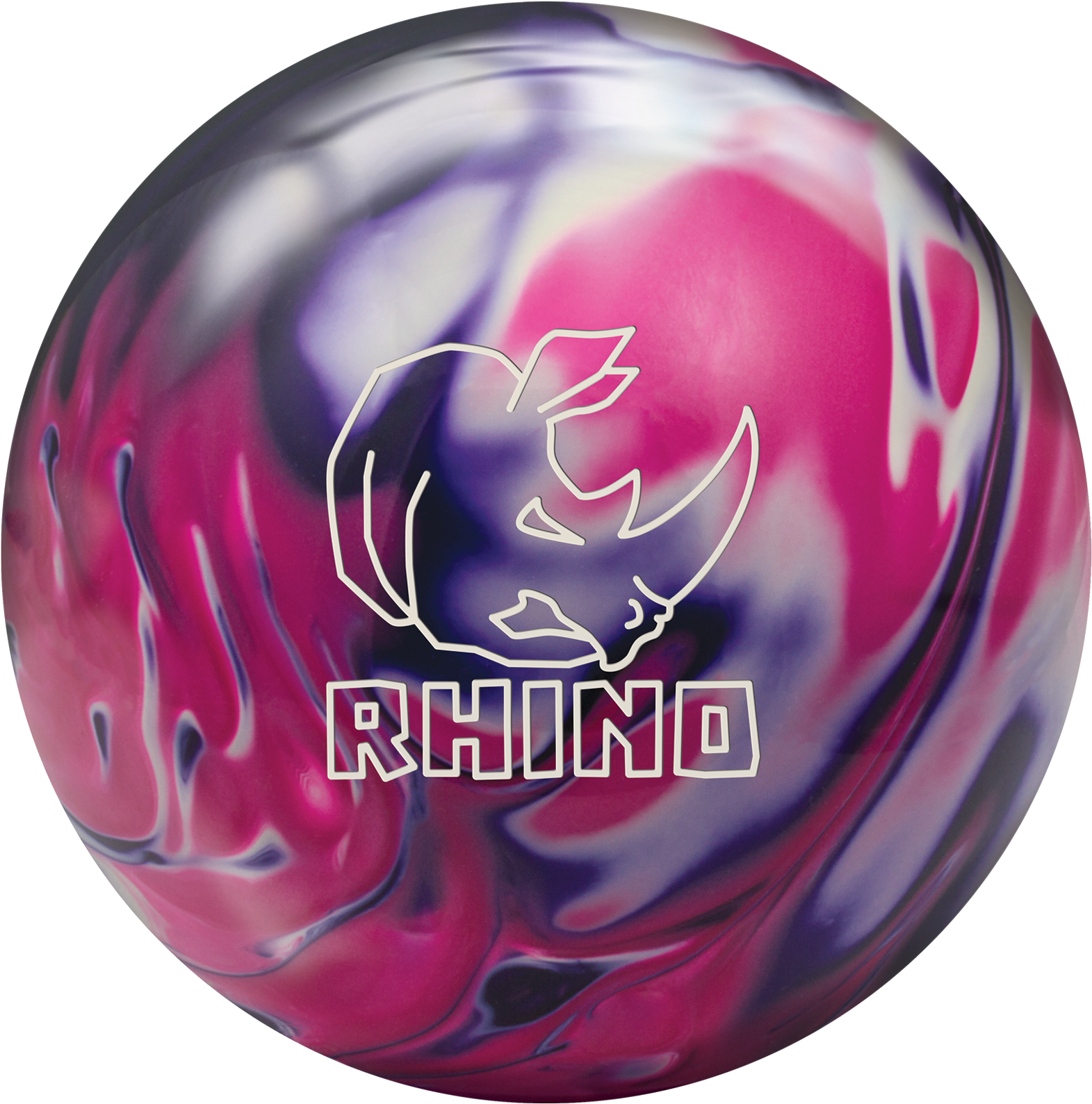 Rhino Bowling Ball Purple Pink (1600x1600), Png Download