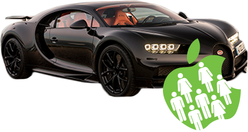 Bugatti's Chiron - Supercar (500x500), Png Download