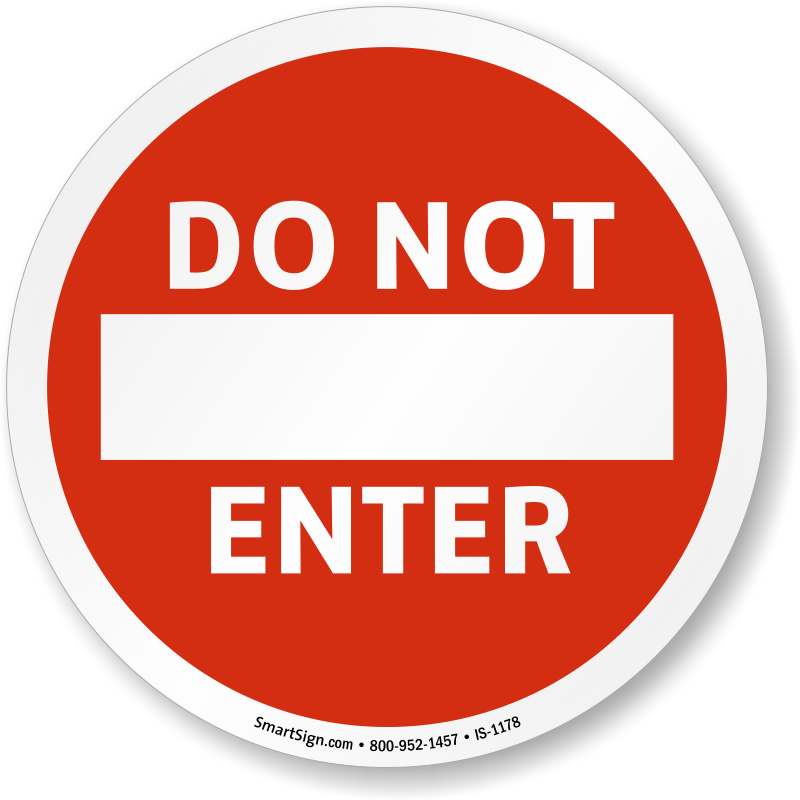 Do Not Enter Iso Sign - Prohibition Sign Do Not Enter (800x800), Png Download