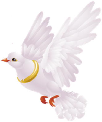 Pictures Of Wedding Bells And Doves Best Of White Dove - Love Pigeon With Rose (400x400), Png Download