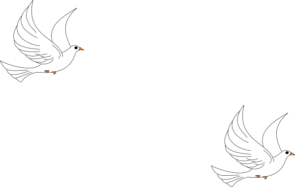 Clipart Dove Clip Art At Clker Com Vector - Sketch (600x381), Png Download
