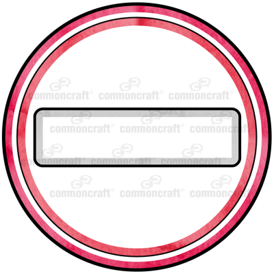 Stop Do Not Enter - Circle (400x400), Png Download