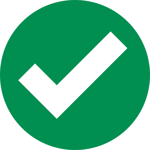 Check Mark Green Tick Mark - Green Check Mark Circle (481x481), Png Download