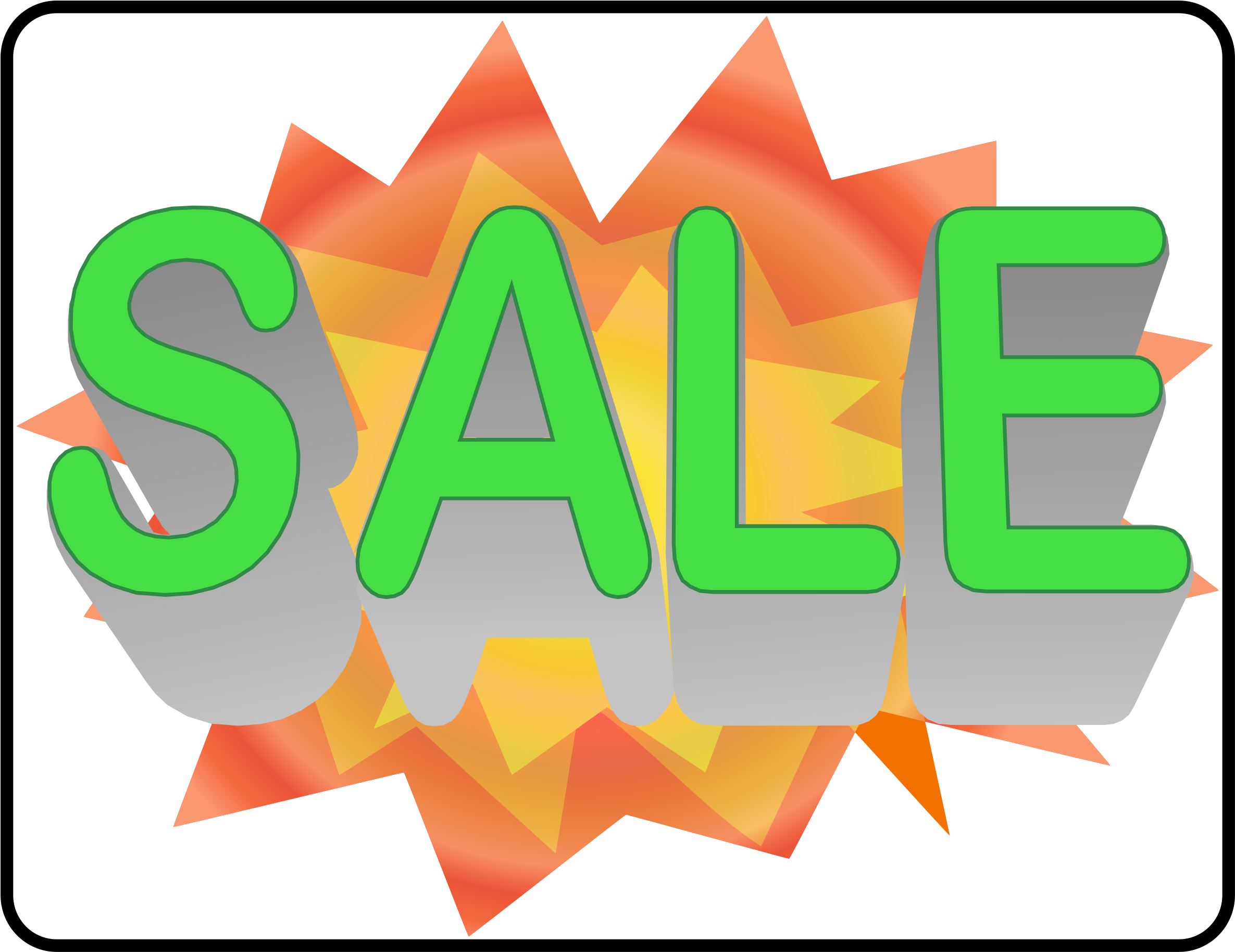 This Free Icons Png Design Of Sale Sign 02 (2400x1855), Png Download