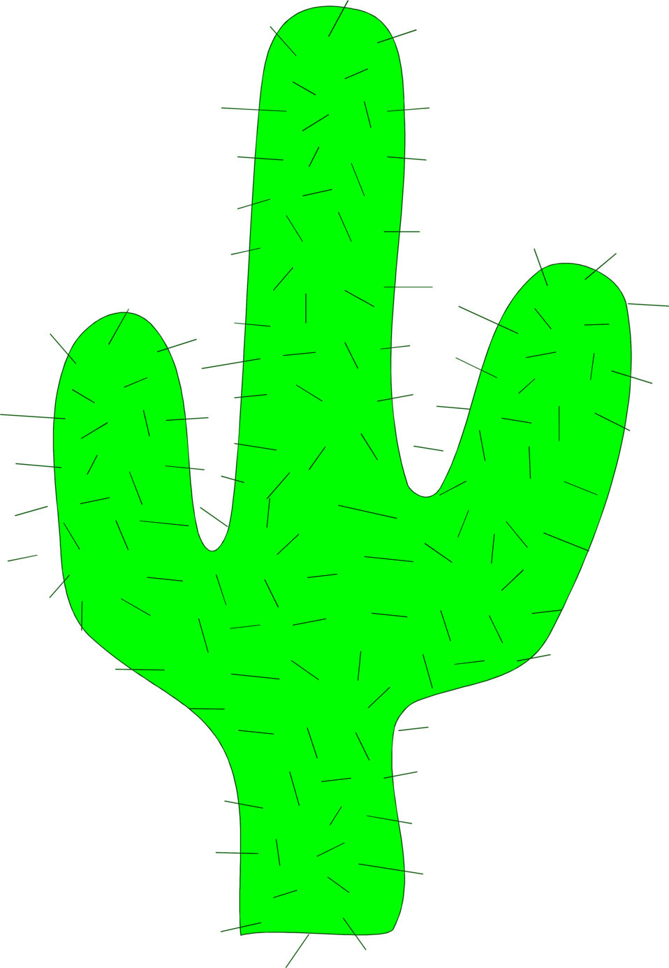 Cactus (958x1385), Png Download