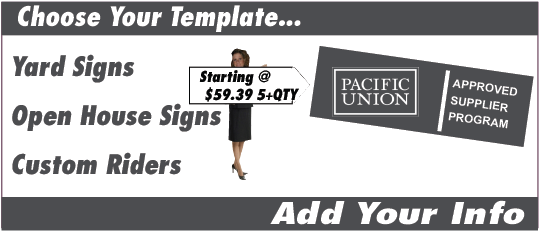 Real Estate Signs For Pacific Union Real Estate - Real Estate (548x275), Png Download