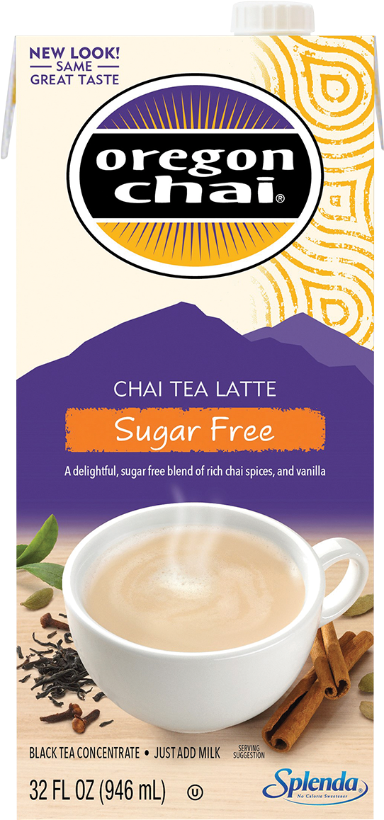 Oc12632 Sugar Free 32oz Concentrate - Oregon Chai Sugar Free (1200x1200), Png Download