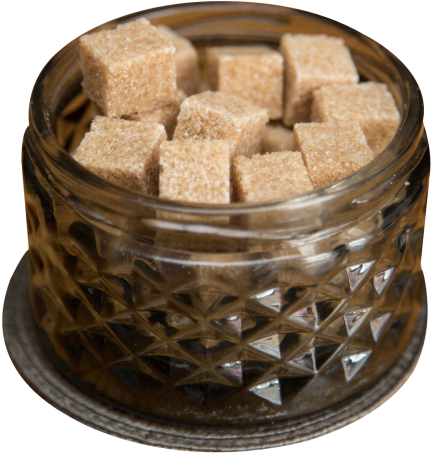 Brown Cane Sugar Cubes Png Image - Sugar (500x504), Png Download