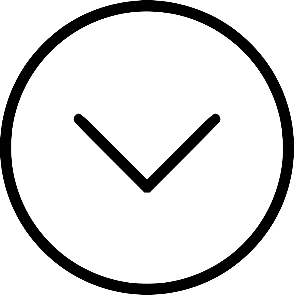 Down Arrow Next Bottom End Circle Button Comments - Left Arrow Circle (980x982), Png Download