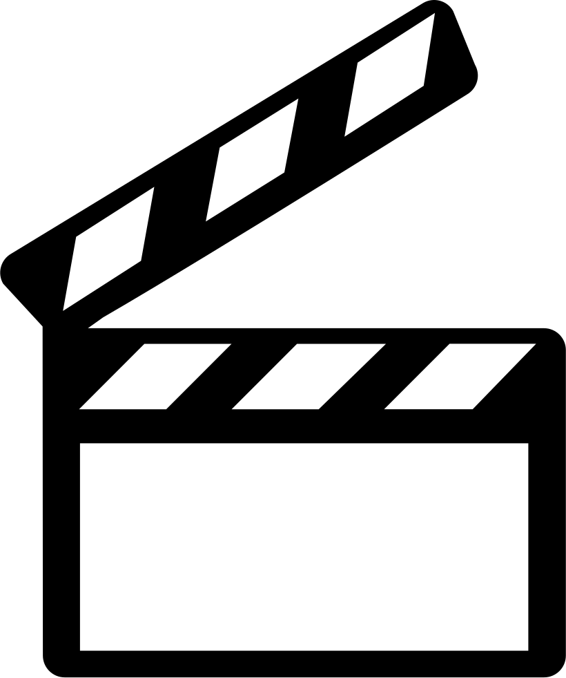 Cinema Clapperboard Comments - Claqueta De Cine Dibujo (820x981), Png Download