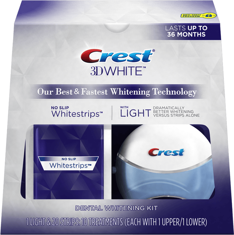 Crest 3d White Whitestrips With Light (1200x1200), Png Download