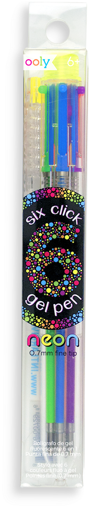 132 065 6 Click Neon Multi Gel Pen B V=1523751466 - Gel Pen (1200x1200), Png Download