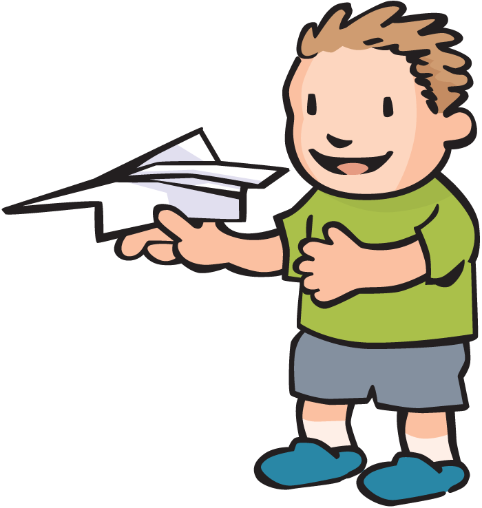 Paper Airplane - Fly Paper Airplanes Clipart (700x738), Png Download