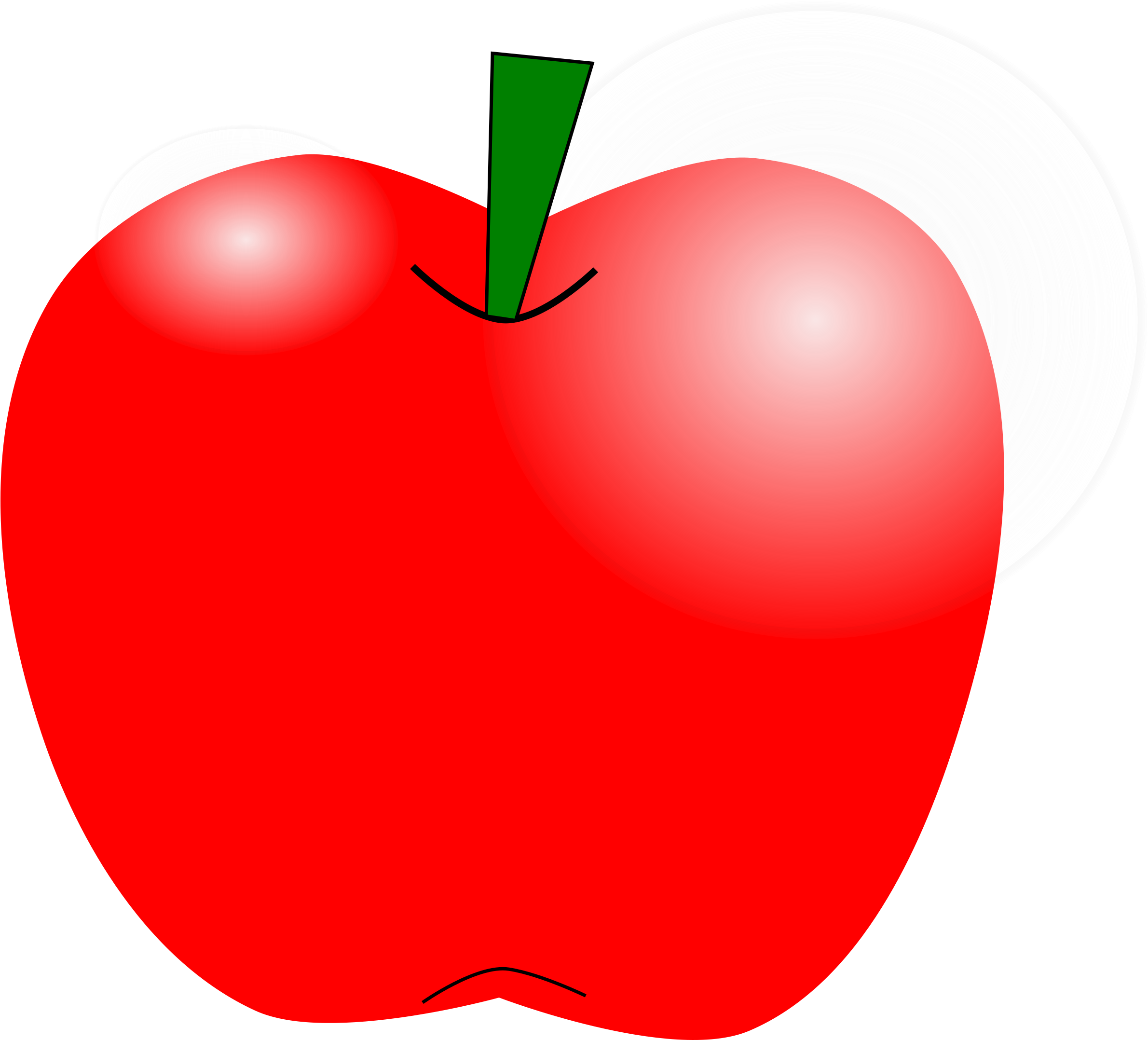 Free Apple Png Clipart - Openclipart (2400x2176), Png Download