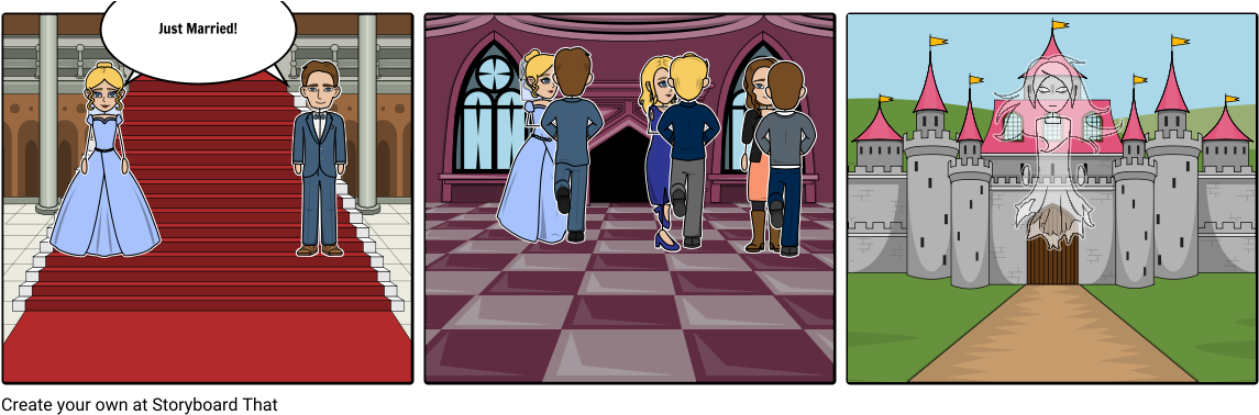 Just Married - Cartoon (1164x385), Png Download