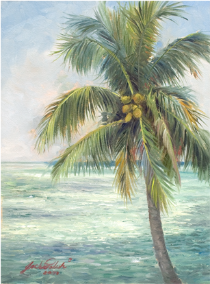Key's Palm Tree - Palm Trees (666x413), Png Download