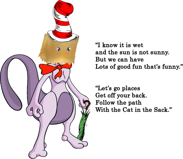 Tpp Ultrathe Cat In The Sack - Mewtwo (612x531), Png Download