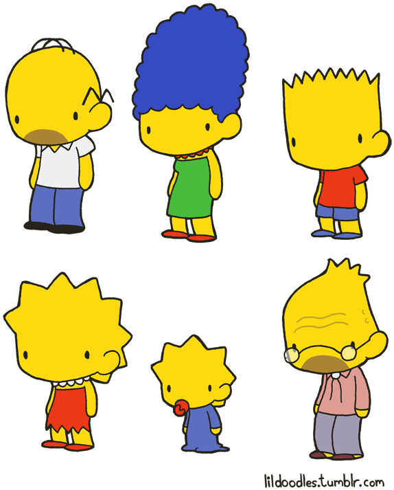742 Evergreen Terrace Booster Pack This Pack Includes - Simpsons Doodles (600x734), Png Download