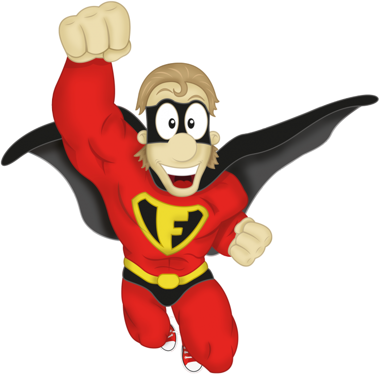 Photo Pom Photo Superfab - Big Maths Character Super Fab (756x800), Png Download