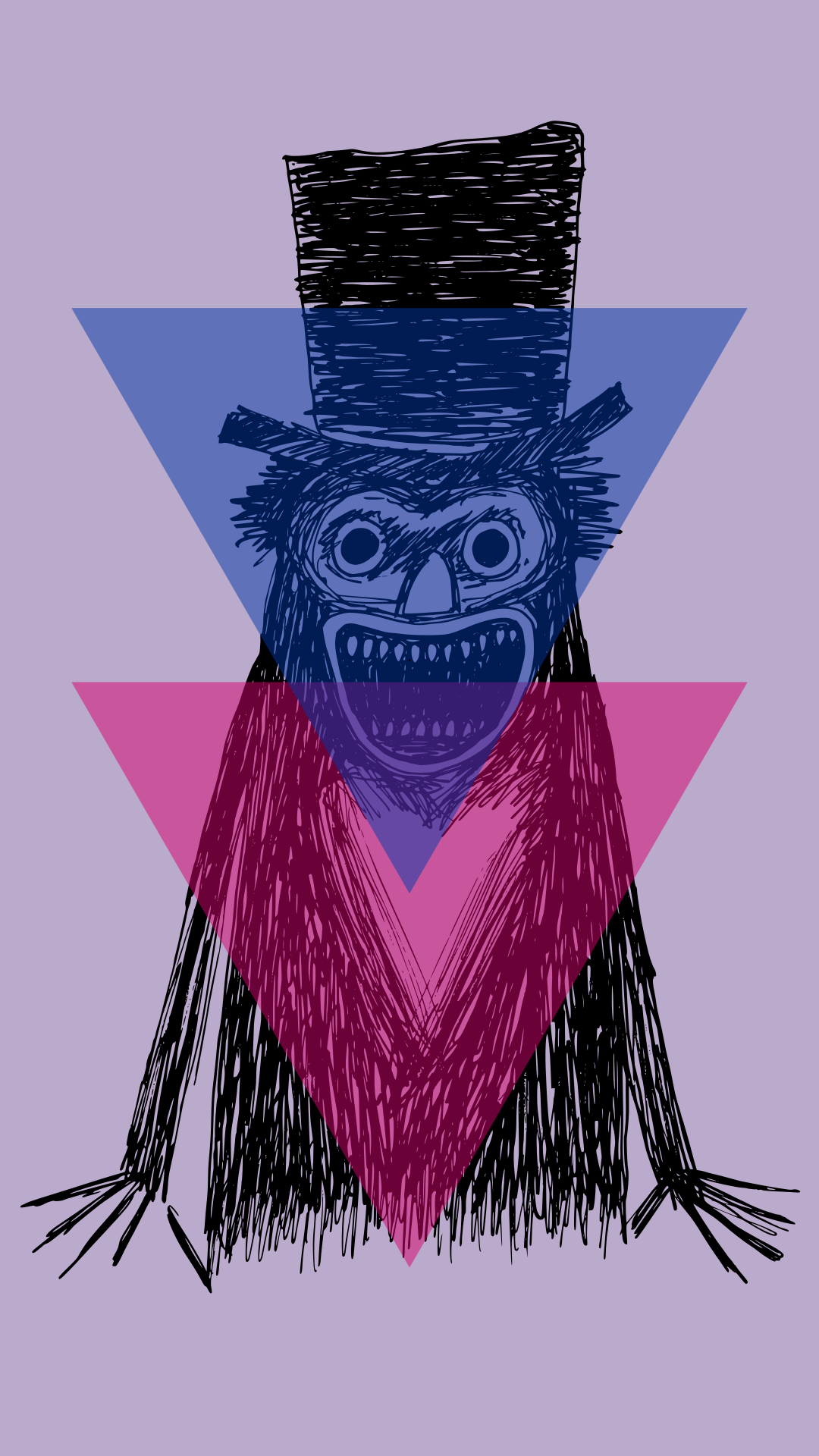 Bi Babadook - Illustration (1080x1920), Png Download