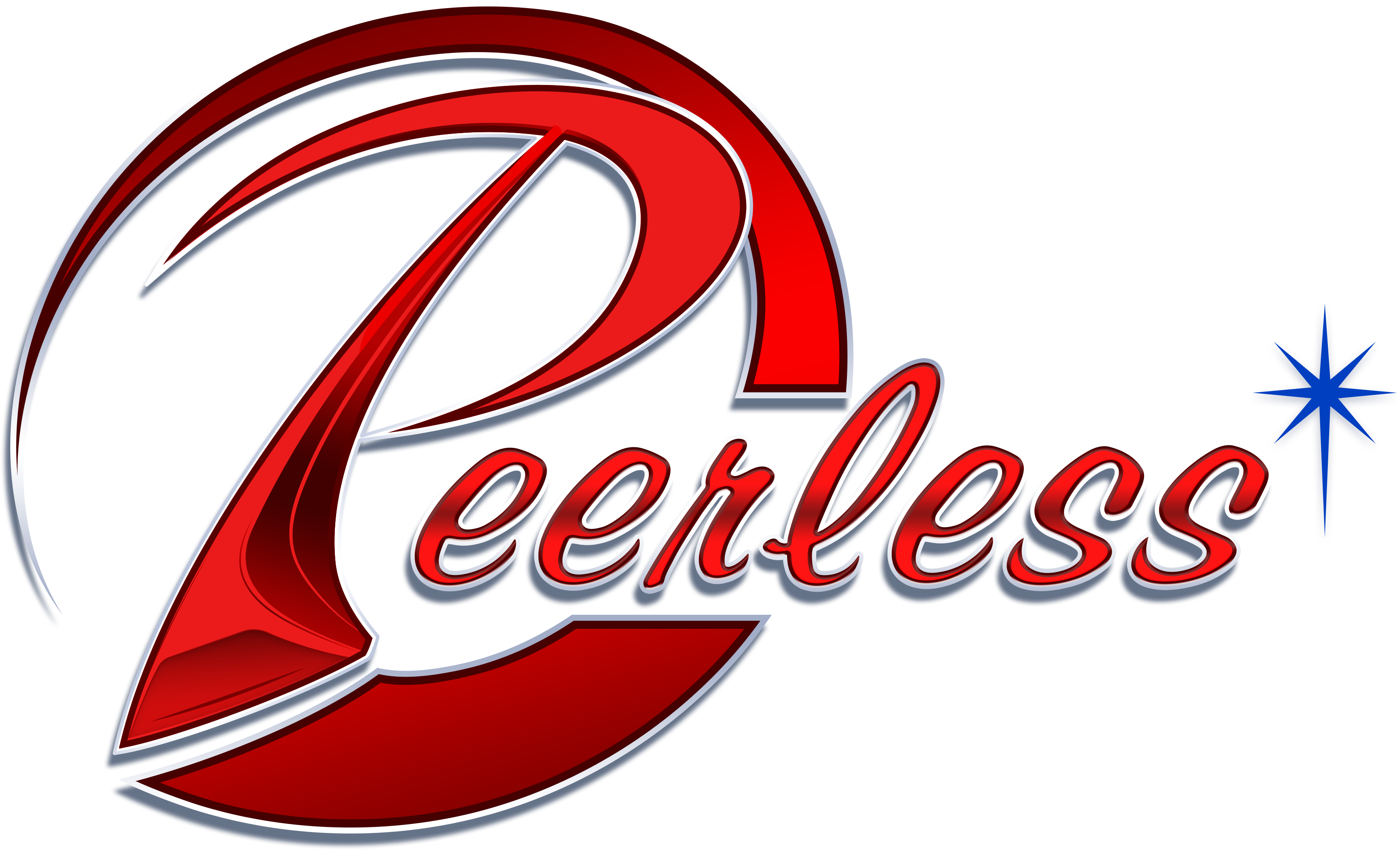 Peerless Logo Drop Shadow - Calligraphy (3600x3600), Png Download