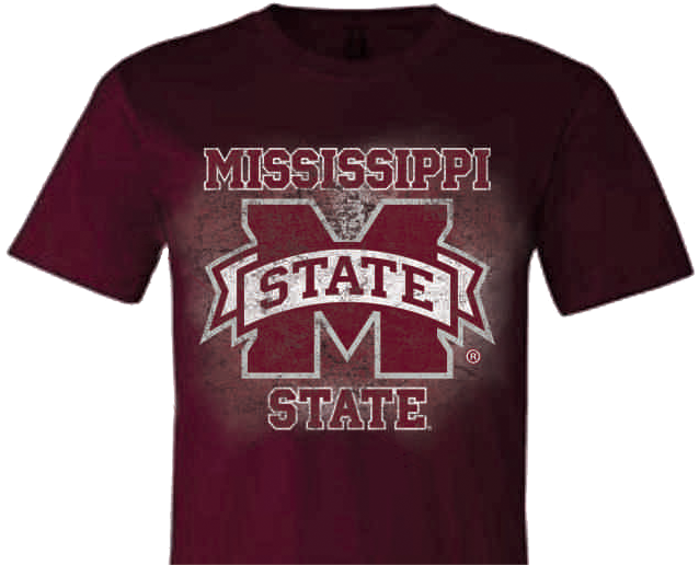 Mississippi State Web Art - Active Shirt (652x553), Png Download