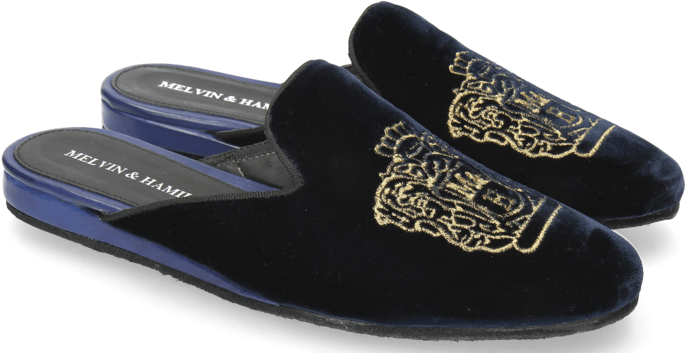 Mules Scarlett 17 Velluto Midnight - Melvin & Hamilton (1024x1024), Png Download