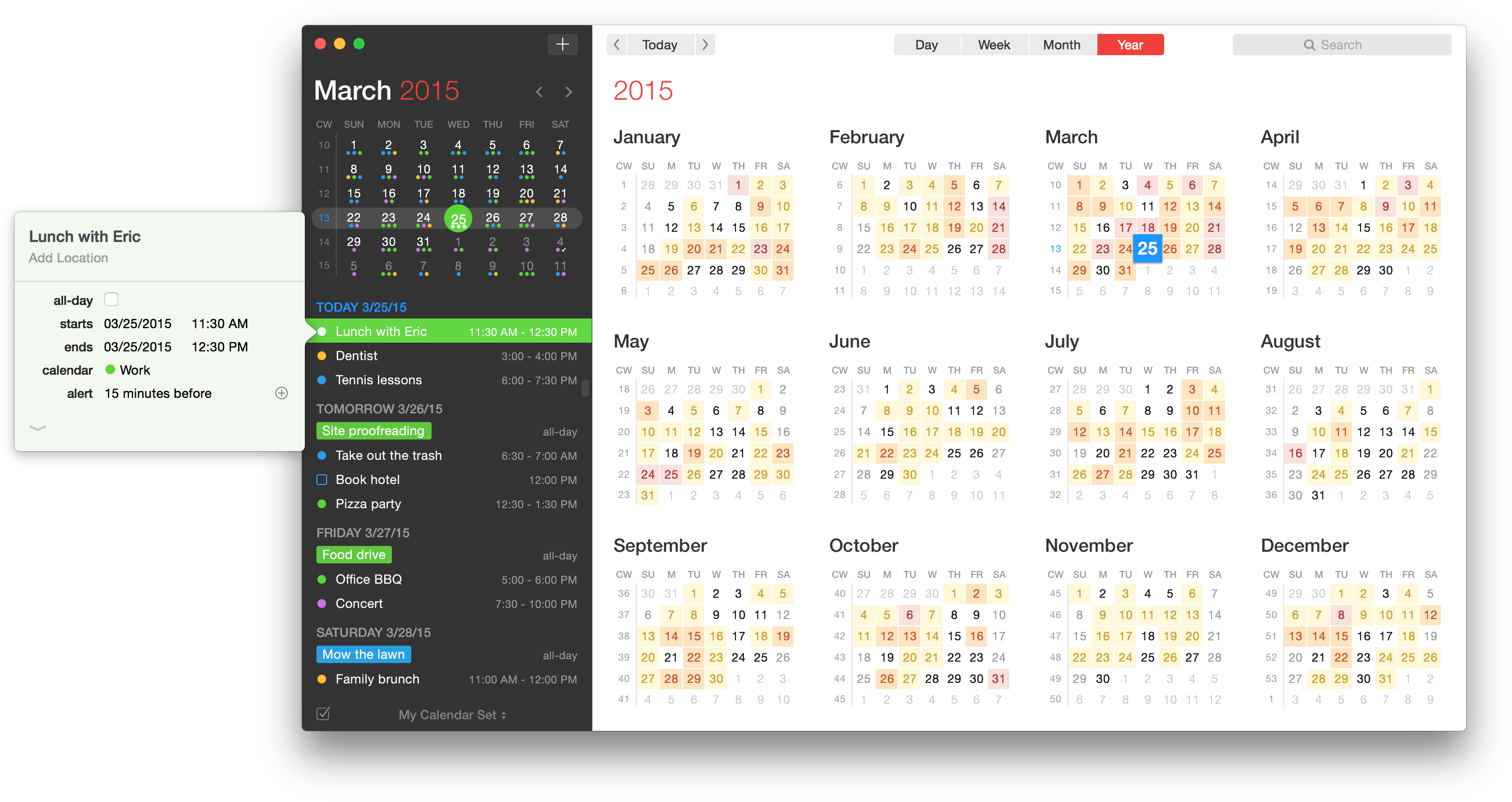 Year View - Calendar Year View App (3172x1682), Png Download