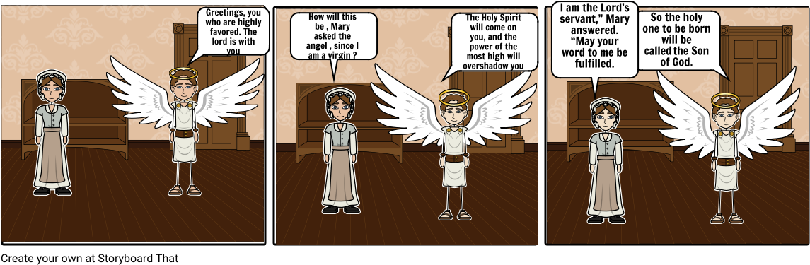 The Birth Of Jesus Foretold - Cartoon (1164x385), Png Download