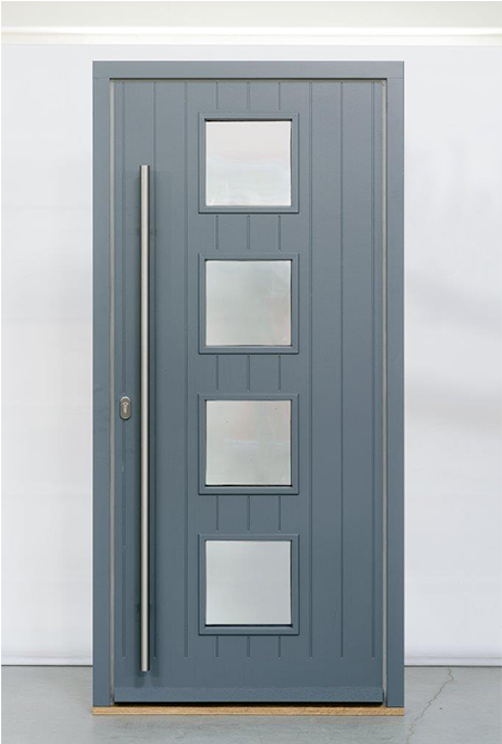 3 Scandinavian Timber Panel Entrance Door Park Farm - Home Door (1000x668), Png Download