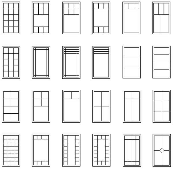 Samples Of Grill Patterns Available - Monochrome (600x586), Png Download