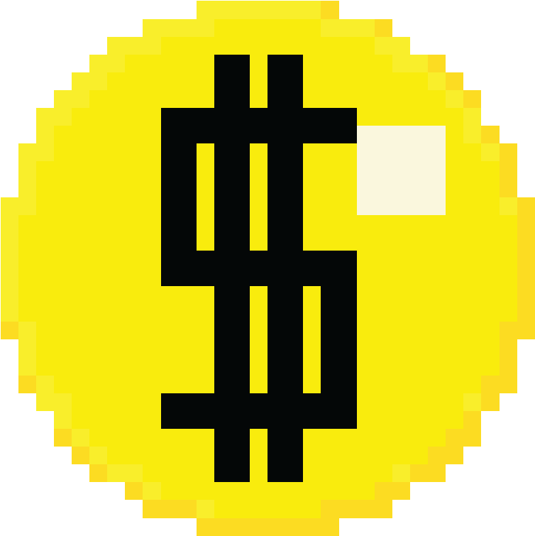 All Symbols Bellow Were Turned Into Pixel Art In Photoshop, - C Round Deltarune (1005x1005), Png Download