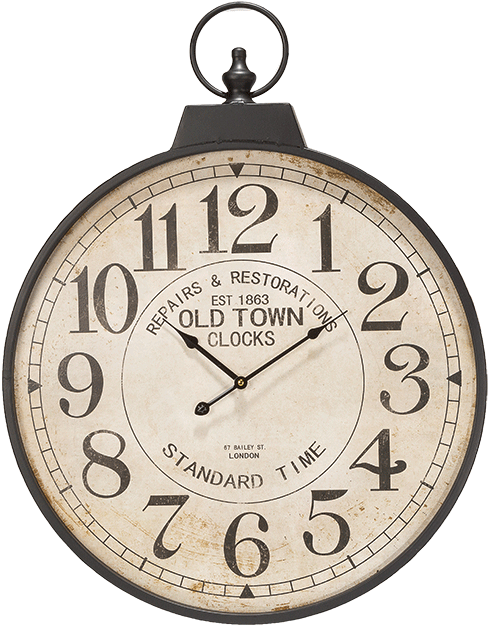 Old Town Clock 60cm (700x700), Png Download