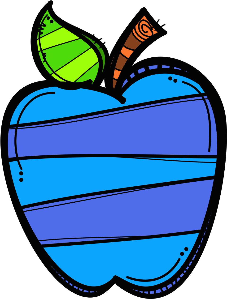 By The Great Horn Spoon Comprehensive Common Core Novel - Melonheadz Apple Clipart (1115x1394), Png Download