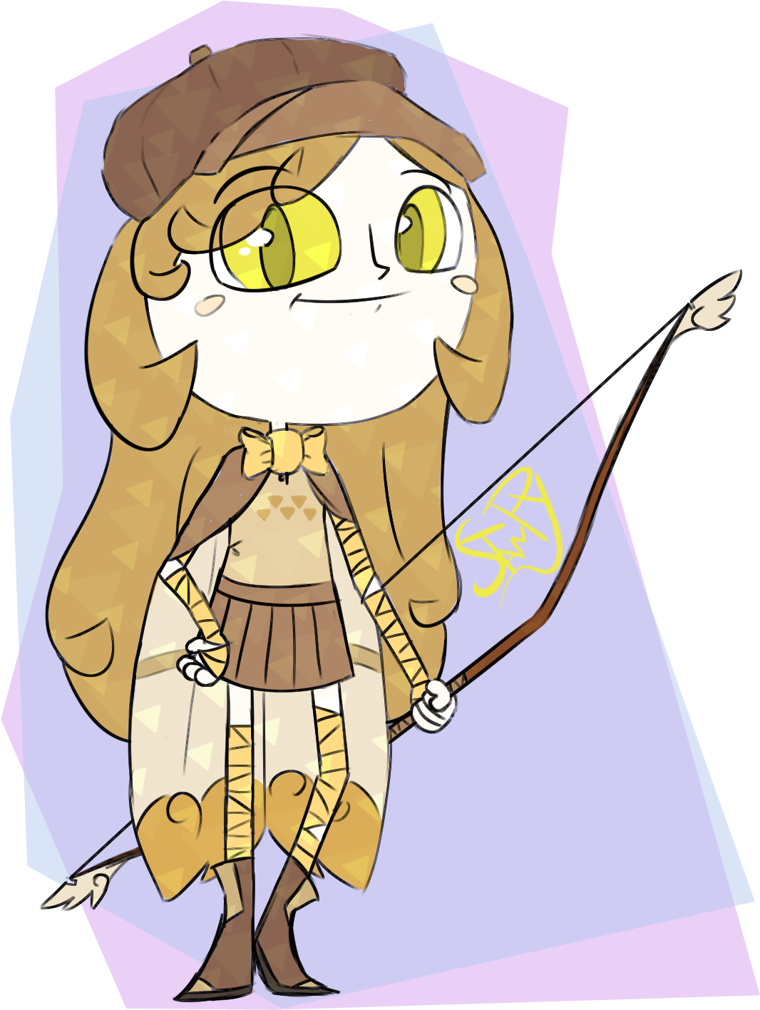 Barn Owl Girl Shiori - Cartoon (1116x1459), Png Download