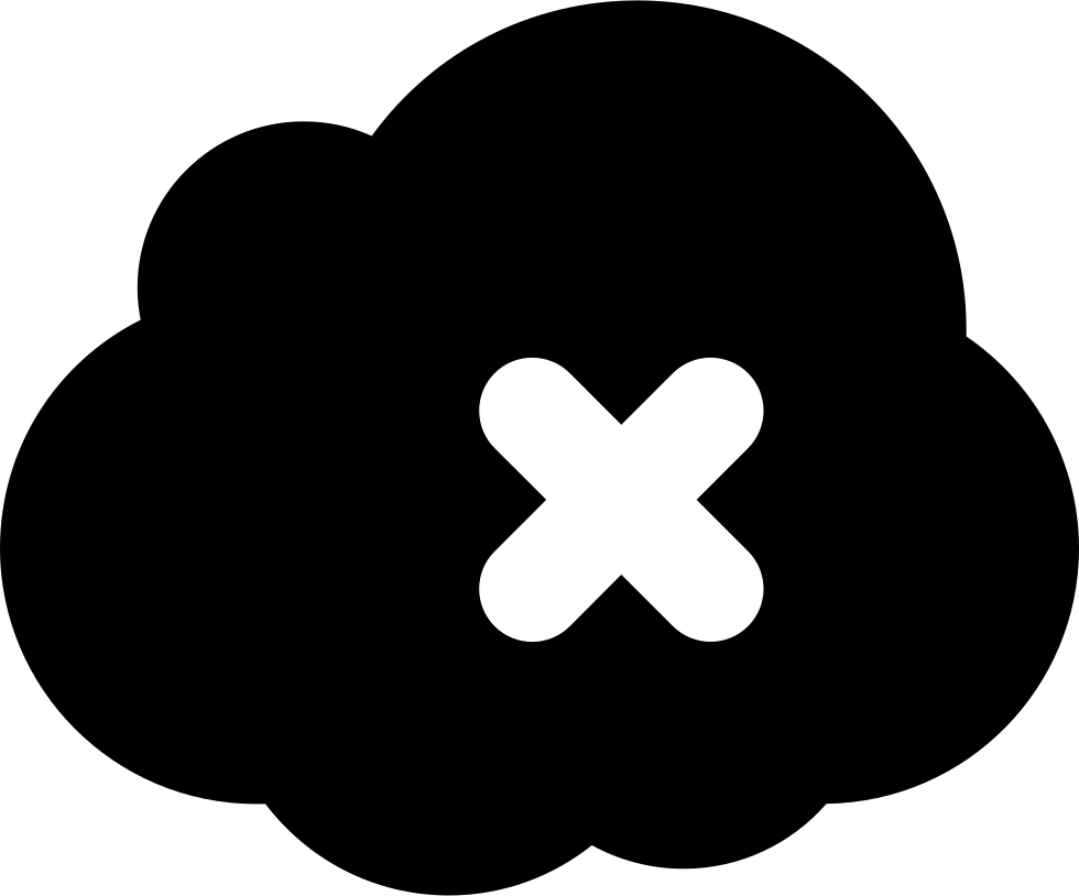 Cloud Black Shape With A Cross Comments (980x814), Png Download