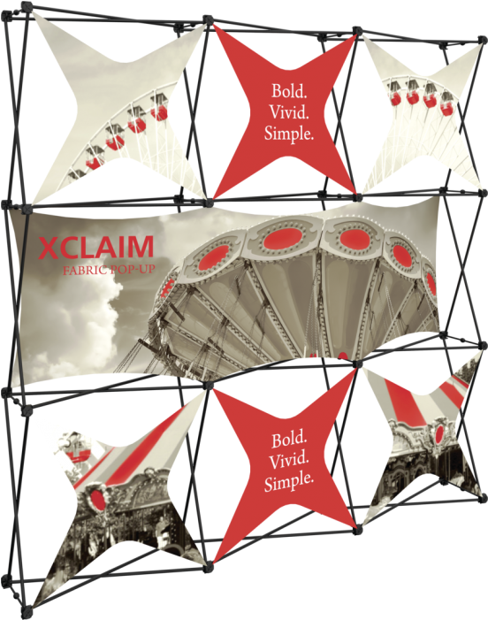 Xclaim 8ft Fabric Popup Display Kit - Tent (700x700), Png Download