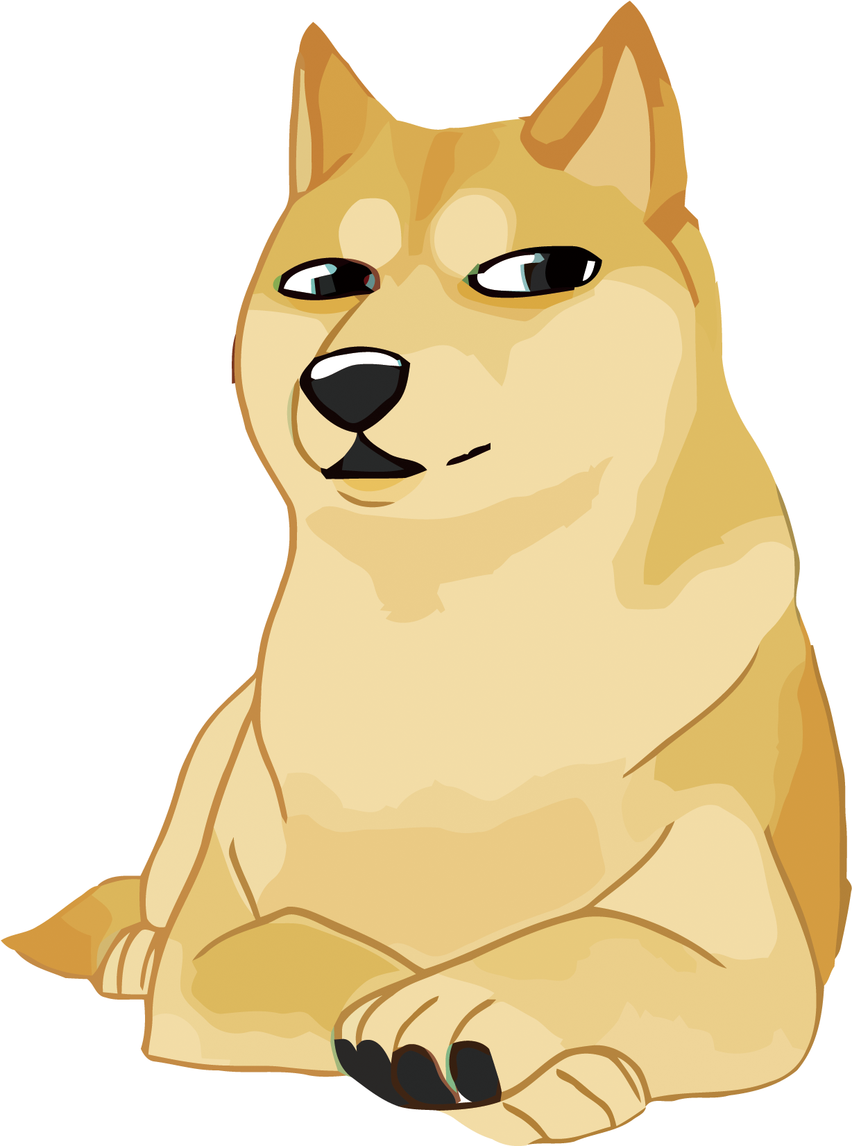 矢量doge - Doge (1500x1934), Png Download