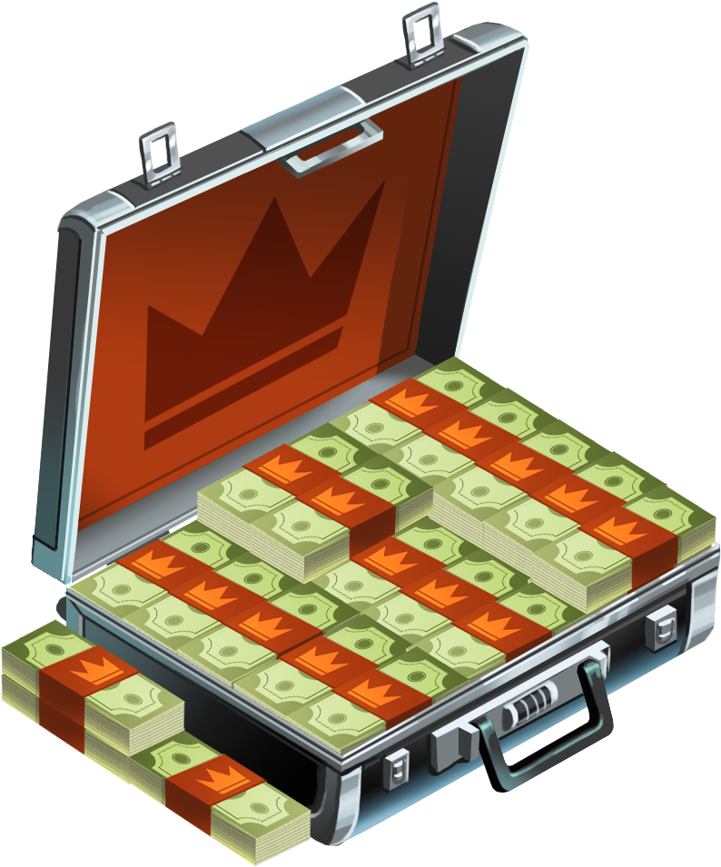 Gold Vip Stack Burst Cash Vip Stack - Mahjong (1100x1100), Png Download