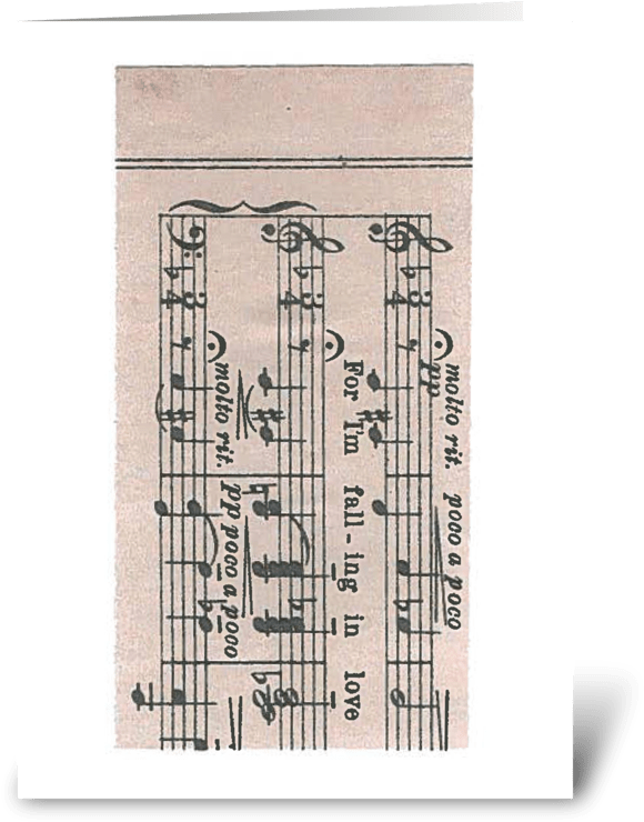 For I'm Falling In Love Greeting Card - Floor Plan (700x792), Png Download