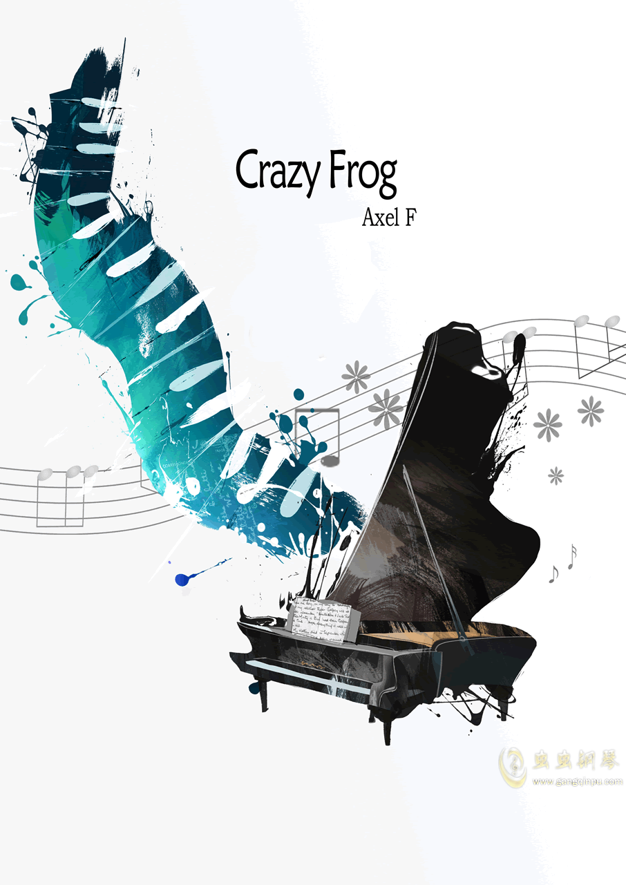 Crazy Frog钢琴谱第1页 - Free Piano Concert Poster Background (906x1281), Png Download