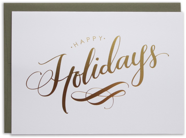 Happy Holidays Cards (1000x1000), Png Download