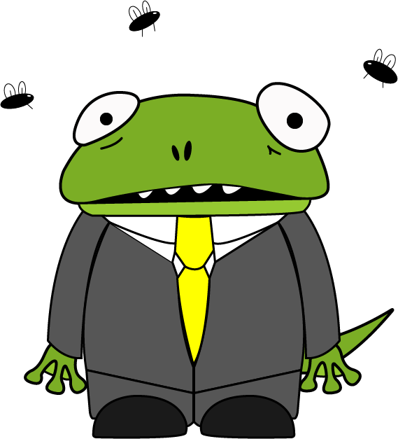 Business Frog - Cartoon (569x627), Png Download