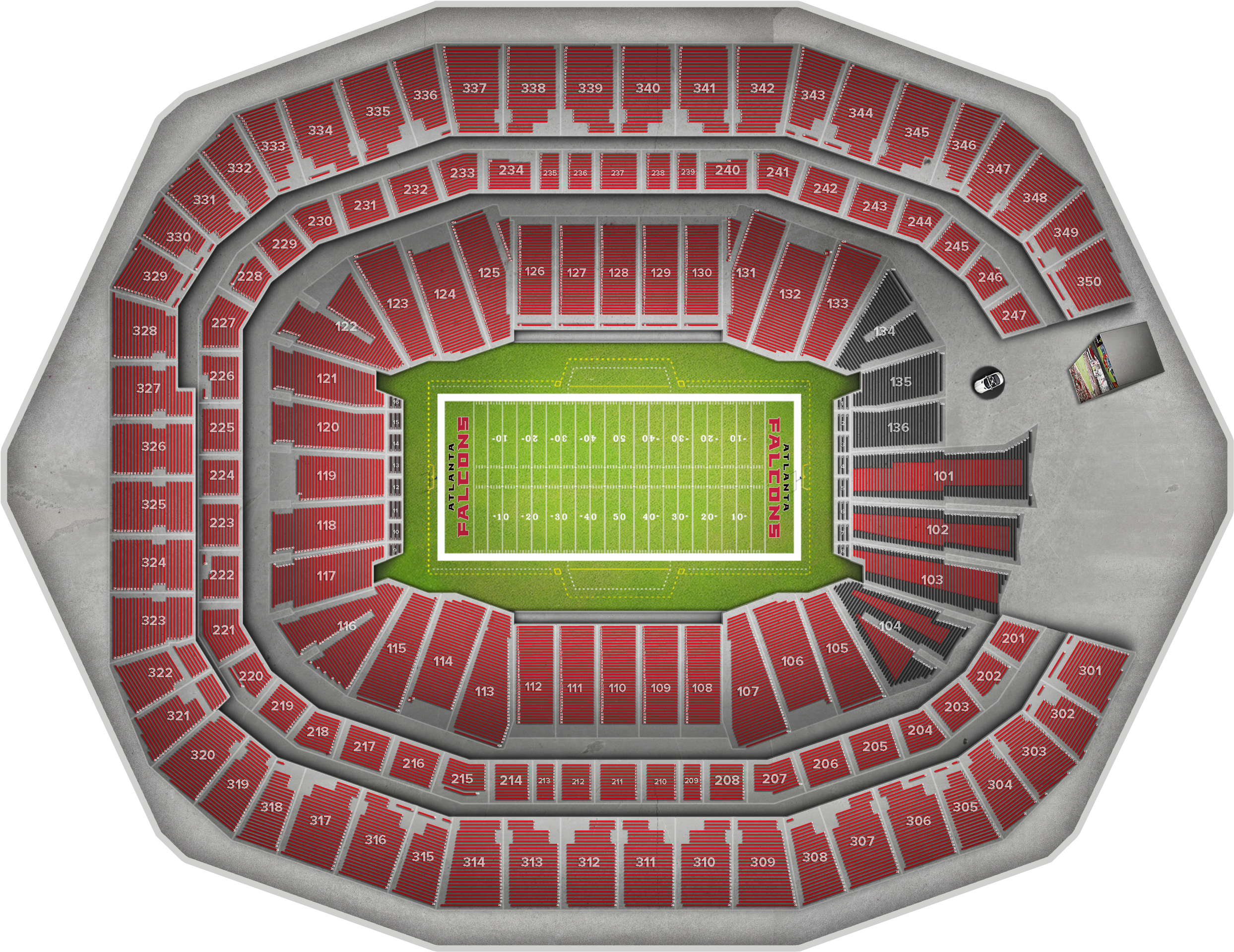 Packers @ Falcons - Soccer-specific Stadium (2560x1936), Png Download