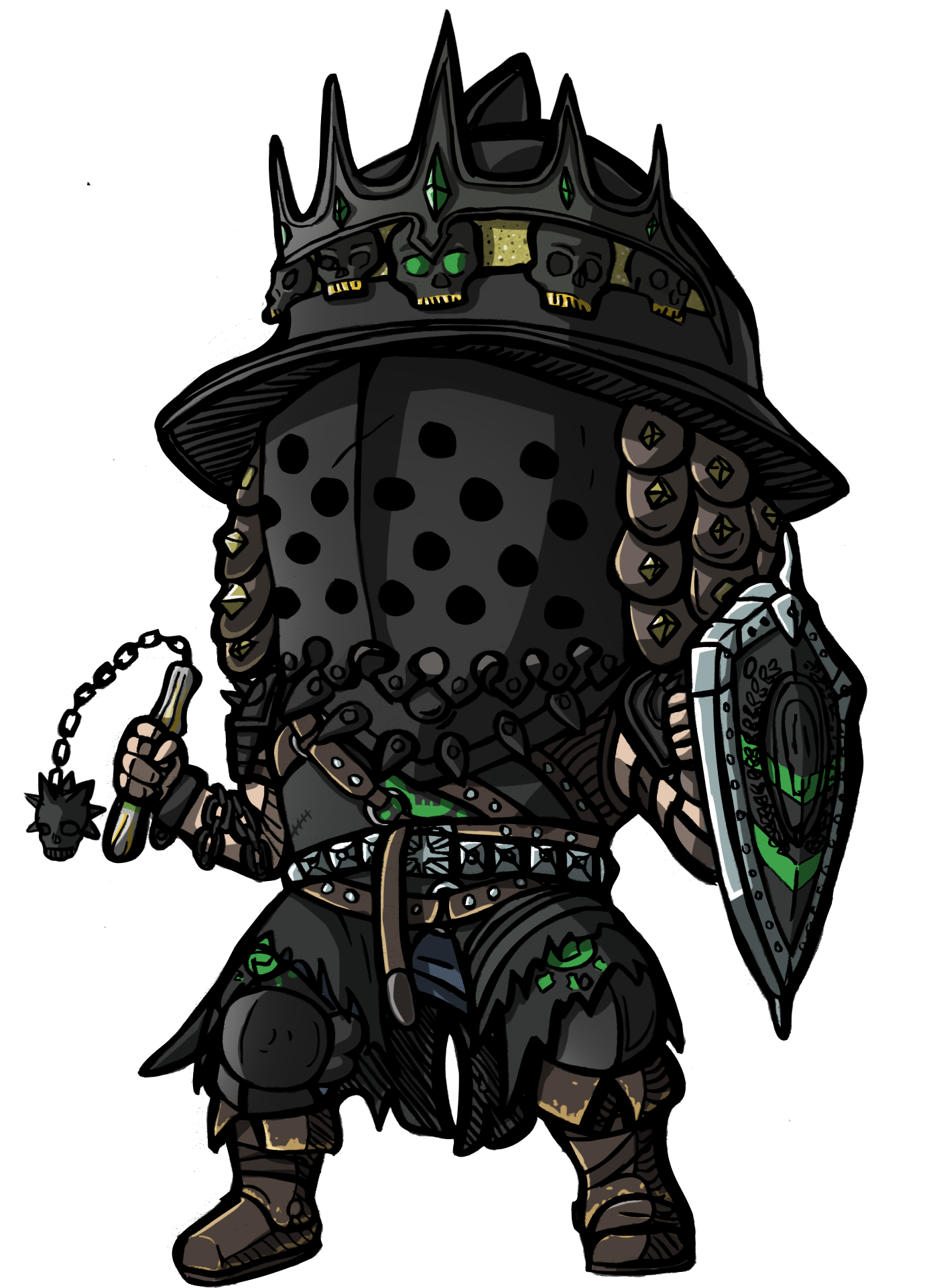 R/forhonori - Redd - Itcreations - Chibi For Honor (1427x1998), Png Download