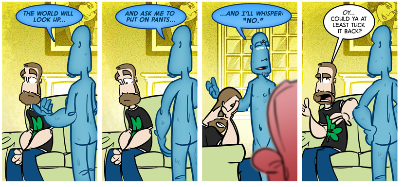 Legendary Blue Dong - Watchmen Blue Dong (850x425), Png Download