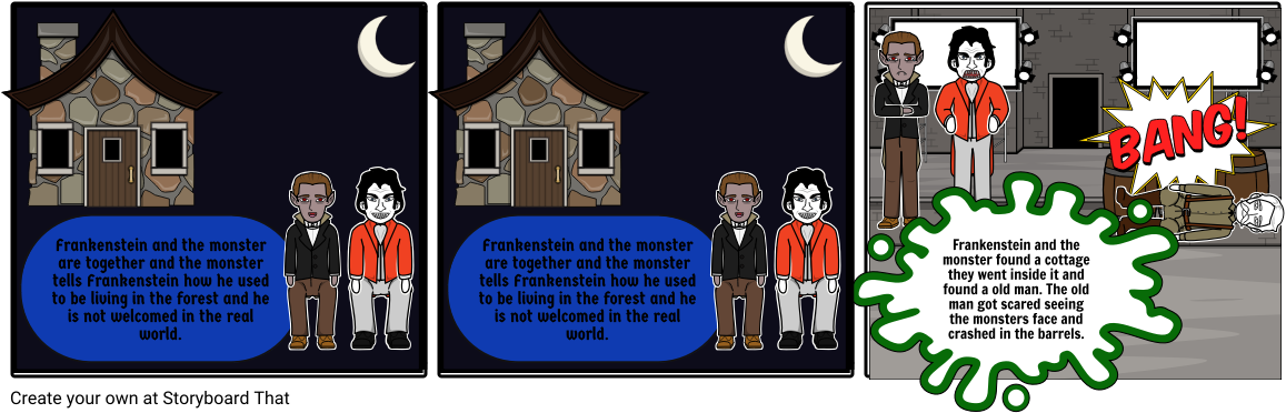 Frankenstein - Cartoon (1164x385), Png Download
