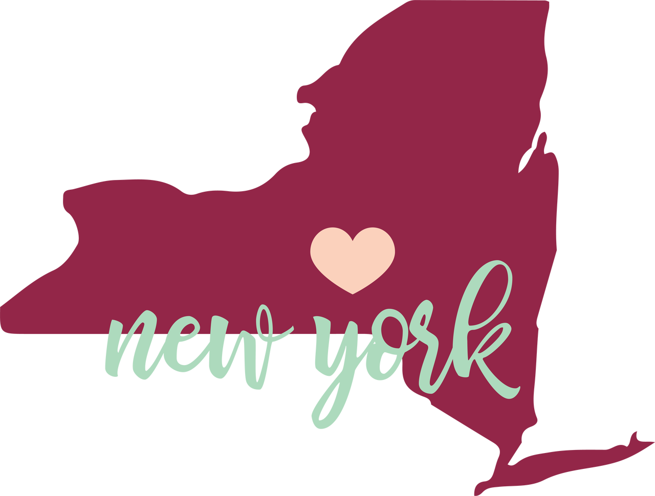 Categories - New York State Sticker (1280x970), Png Download