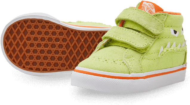Green Monster Face Sk8-mid Reissue Sneakers - Skate Shoe (700x700), Png Download
