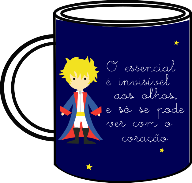 Caneca Pequeno Príncipe (627x600), Png Download